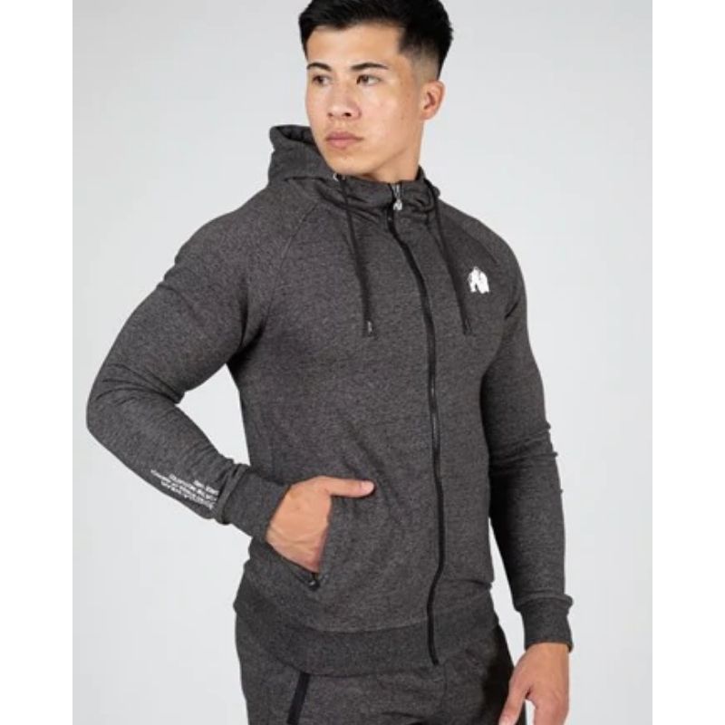 Payette Zipped Hoodie, Gray-Miesten hupparitakki-Gorilla Wear-S-Aminopörssi