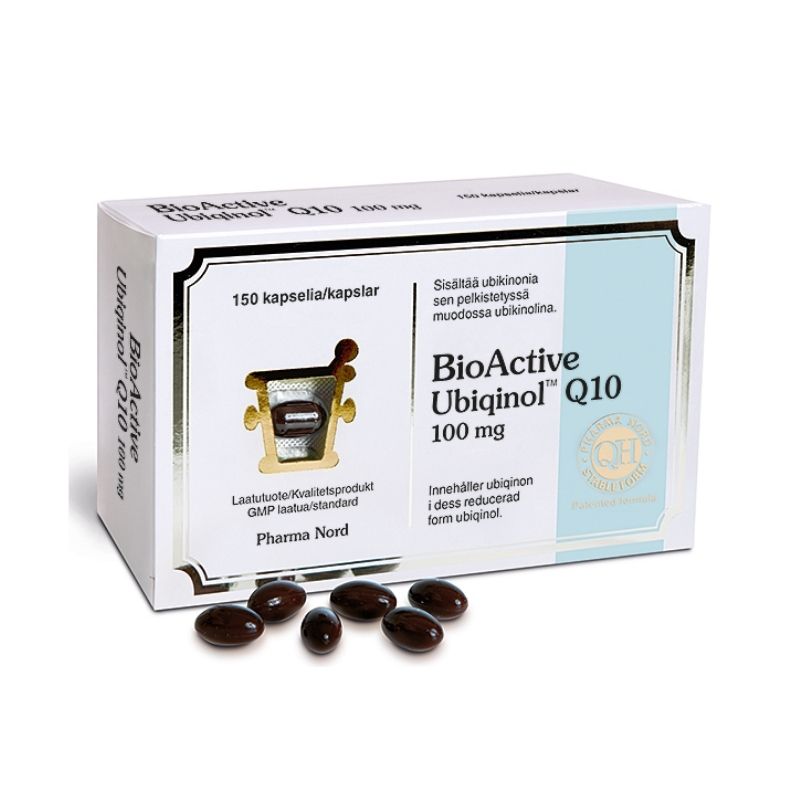 BioActive Q10 Ubiqinol® 100 mg, 150 kaps.-Ubikinoni-Pharma Nord-Aminopörssi