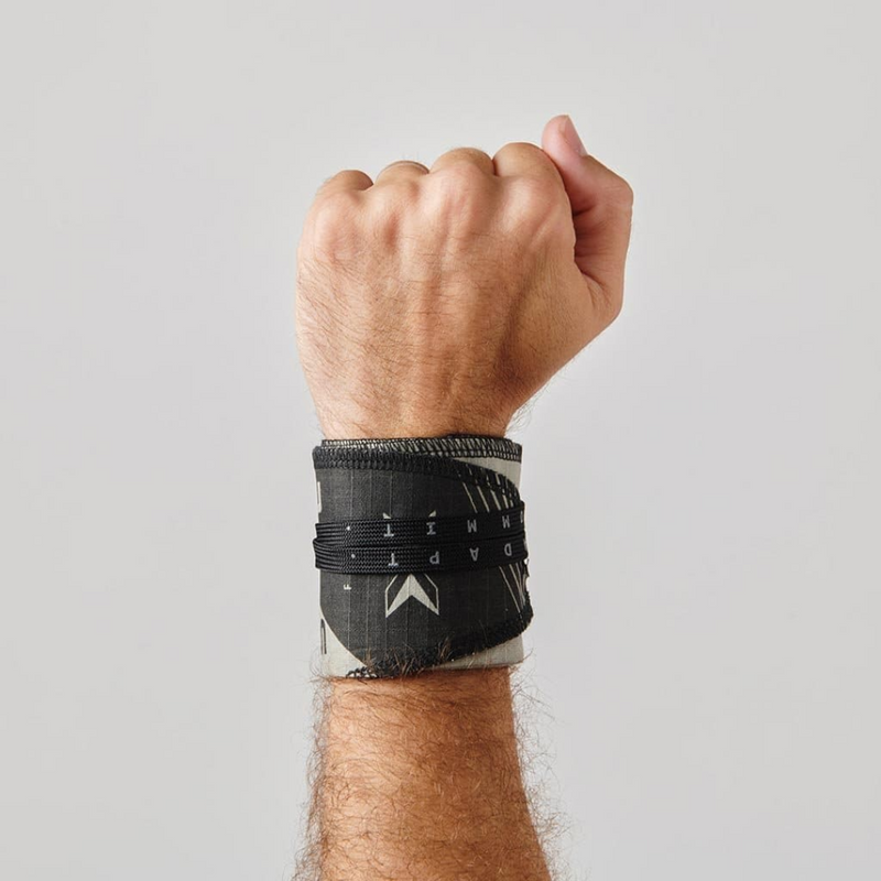 Adjustable fabric wristband 0.2 gray-Ranneside-Picsil-Aminopörssi
