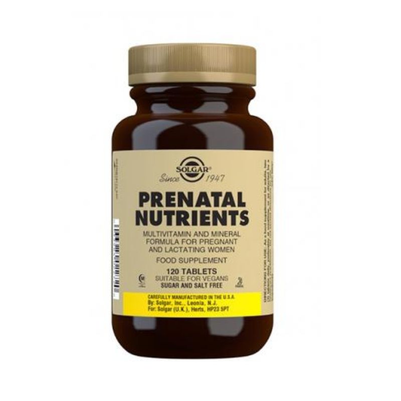 Prenatal Nutrients, 120 tabl-Monivitamiini-Solgar-Aminopörssi