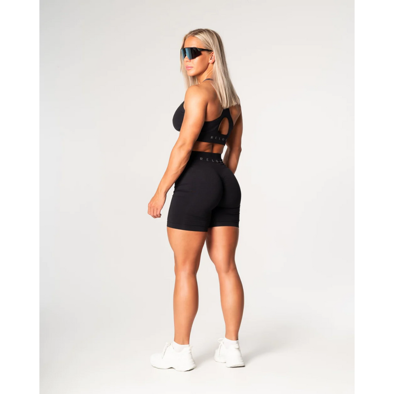 Prime Scrunch Shorts, Black-Naisten shortsit-Relode-XS-Aminopörssi