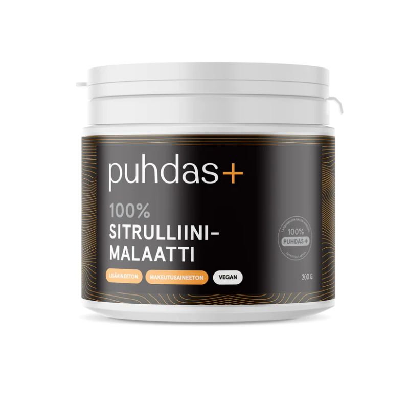 Sitrulliinimalaatti, 200g-Pre-Workout-Puhdas+-Aminopörssi