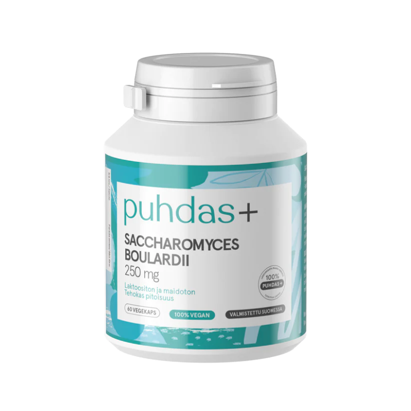 Saccharomyces boulardii 250 mg, 60 kaps.-Probiootti-Puhdas+-Aminopörssi