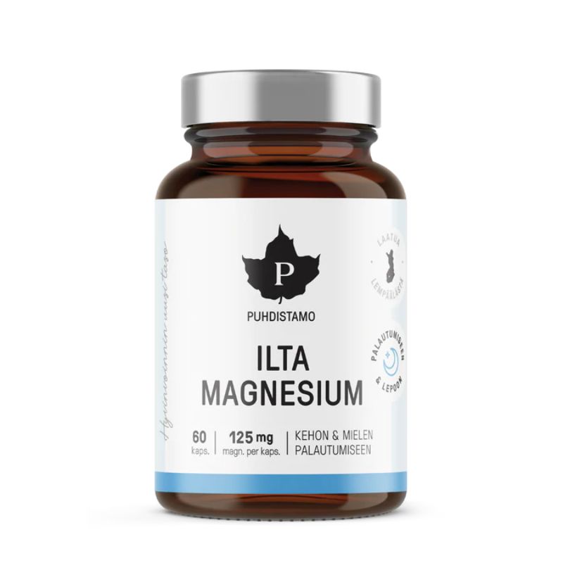 Ilta Magnesium, 60 kaps.-Magnesium-Puhdistamo-Aminopörssi