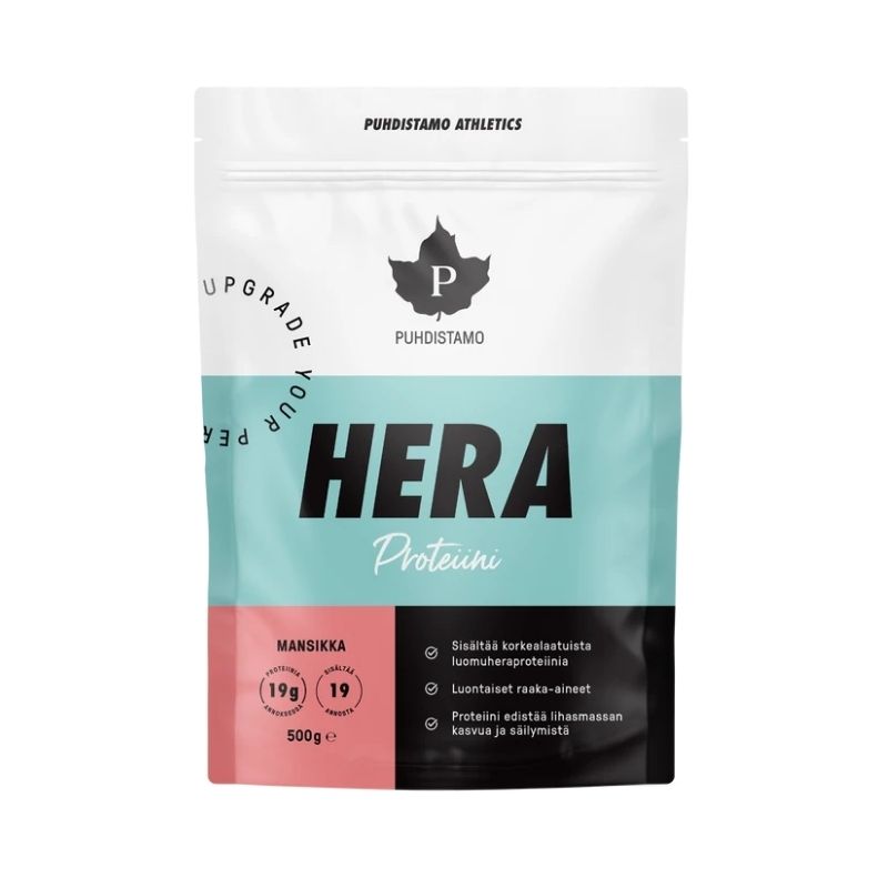 Heraproteiini, 500 g-Heraproteiini-Puhdistamo-Mansikka-Aminopörssi