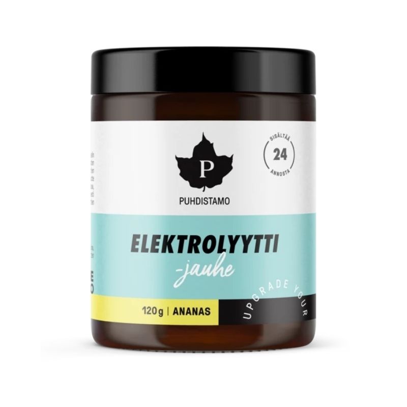 Elektrolyyttijauhe, 120 g-Elektrolyyttijauhe-Puhdistamo-Ananas-Aminopörssi