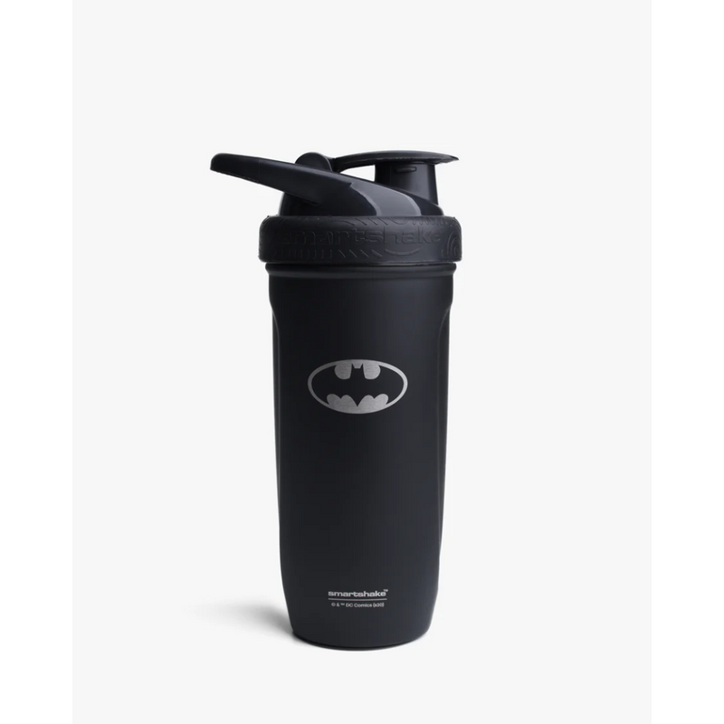 REFORCE Comics 900ml, Batman Logo-Teräspullo-SmartShake-Aminopörssi