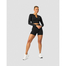 Ribbed Define Seamless Pocket Shorts Black-Naisten shortsit-ICANIWILL-XS-Aminopörssi