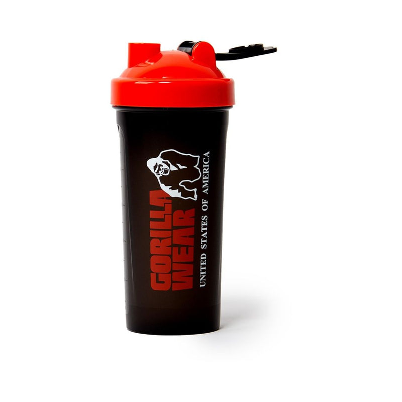 Shaker XXL Black/ Red, 1 litra-Shakeri-Gorilla Wear-Aminopörssi