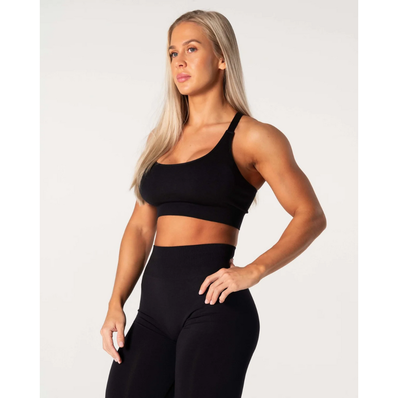 Prime Scrunch Top, black-Naisten urheiluliivit-Relode-XS-Aminopörssi