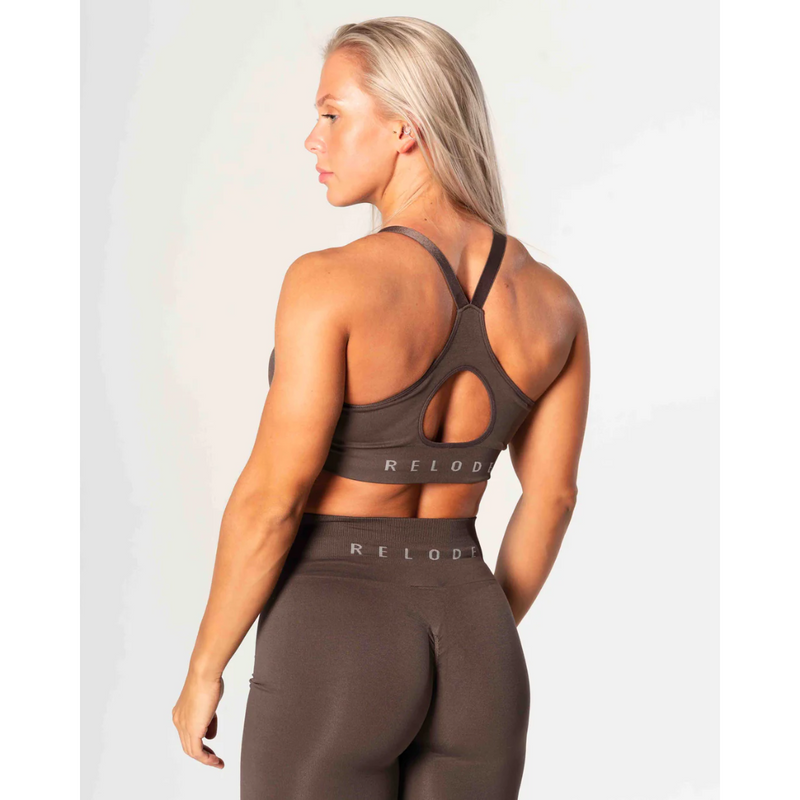 Prime Scrunch Top, brown-Naisten urheiluliivit-Relode-XS-Aminopörssi