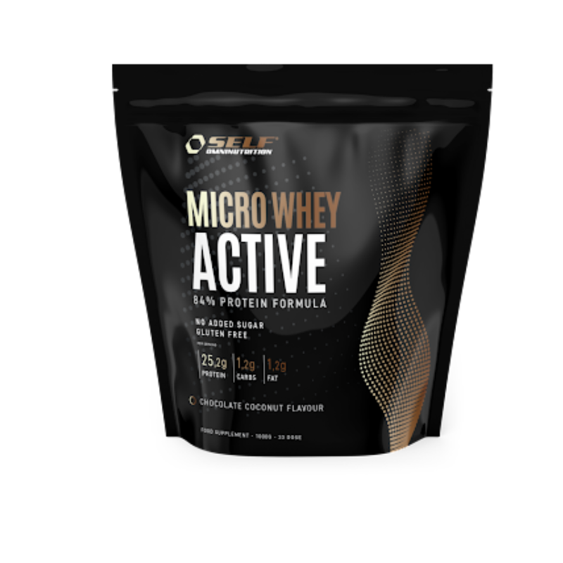 Micro Whey Active, 1kg-Heraisolaatti-SELF omninutrition-Choco-Coconut-Aminopörssi