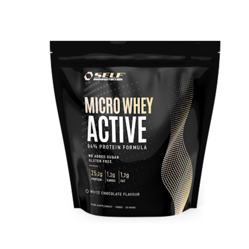 Micro Whey Active, 1kg-Heraisolaatti-SELF omninutrition-White Chocolate-Aminopörssi