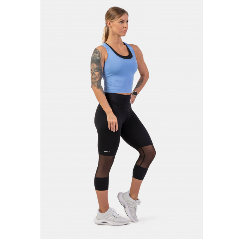 Sporty Slim-Fit Crop Tank Top 422 blue-Naisten lyhythihaiset ja topit-Nebbia-XS-Aminopörssi