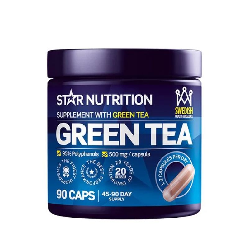 Green Tea, 90 kaps.-Kofeiini-Star Nutrition-Aminopörssi