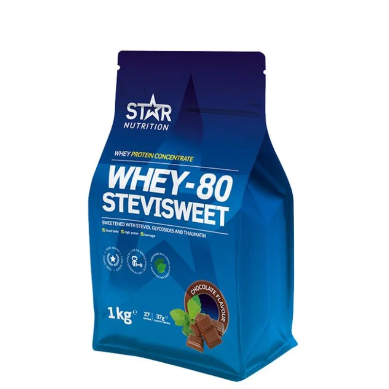 Whey-80® SteviSweet, 1kg-Herakonsentraatti-Star Nutrition-Chocolate-Aminopörssi