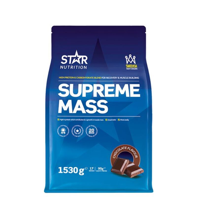 Superme MASS, 1530g-Massanlisäys-Star Nutrition-Chocolate-Aminopörssi