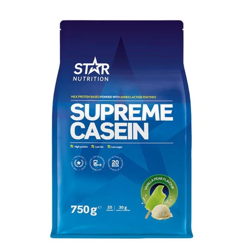 Supreme Casein, 750g-Kaseiini-Star Nutrition-Vanilla-Pear-Aminopörssi