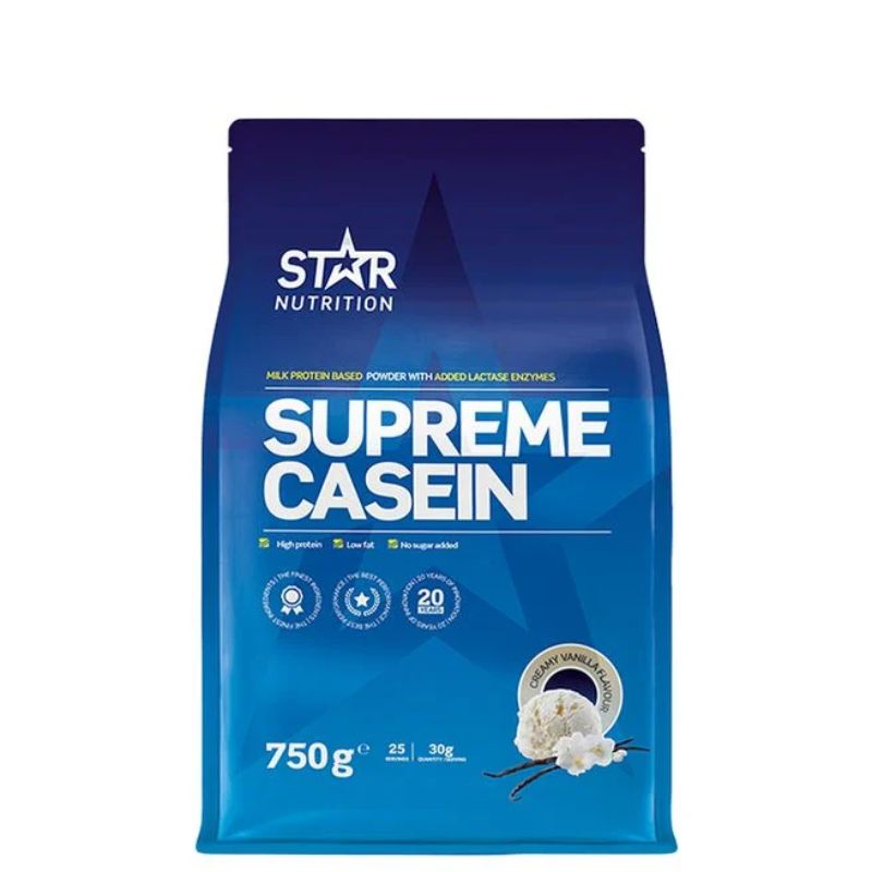 Supreme Casein, 750g-Kaseiini-Star Nutrition-Creamy Vanilla-Aminopörssi