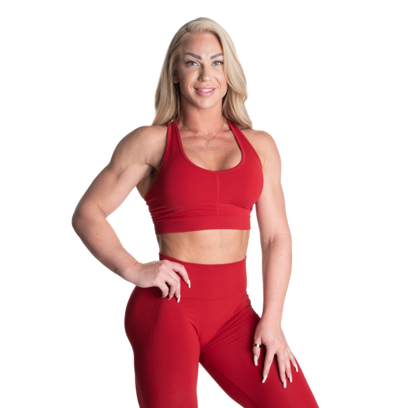 Scrunch Sports Bra, Red-Naisten urheiluliivit-Better Bodies-XS-Aminopörssi