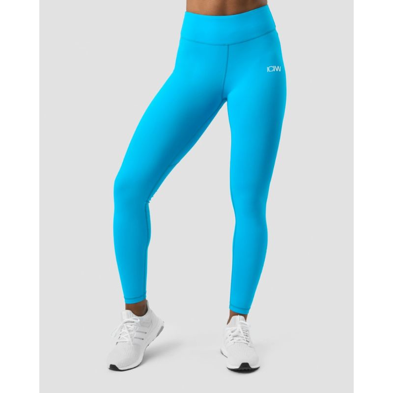 Scrunch V-shape Tights Blue-Naisten trikoot ja leggingsit-ICANIWILL-Aminopörssi