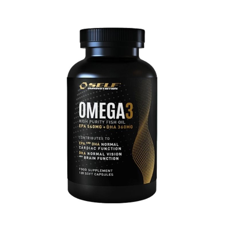 Omega-3, 120 kaps.-Kalaöljy-SELF omninutrition-Aminopörssi