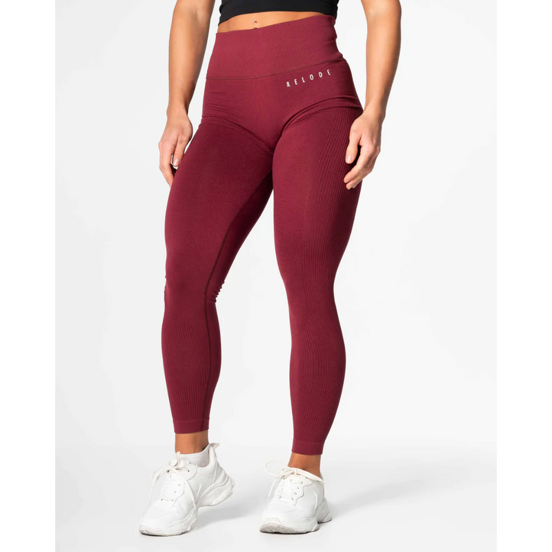 Slipstream Seamless Tights, Burgundy-Naisten trikoot ja leggingsit-Relode-XS-Aminopörssi