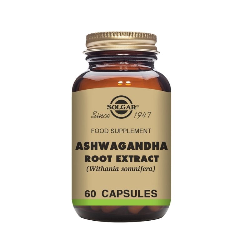 Ashwagandha Root Extract, 60 vegekaps.-Ashwagandha-Solgar-Aminopörssi