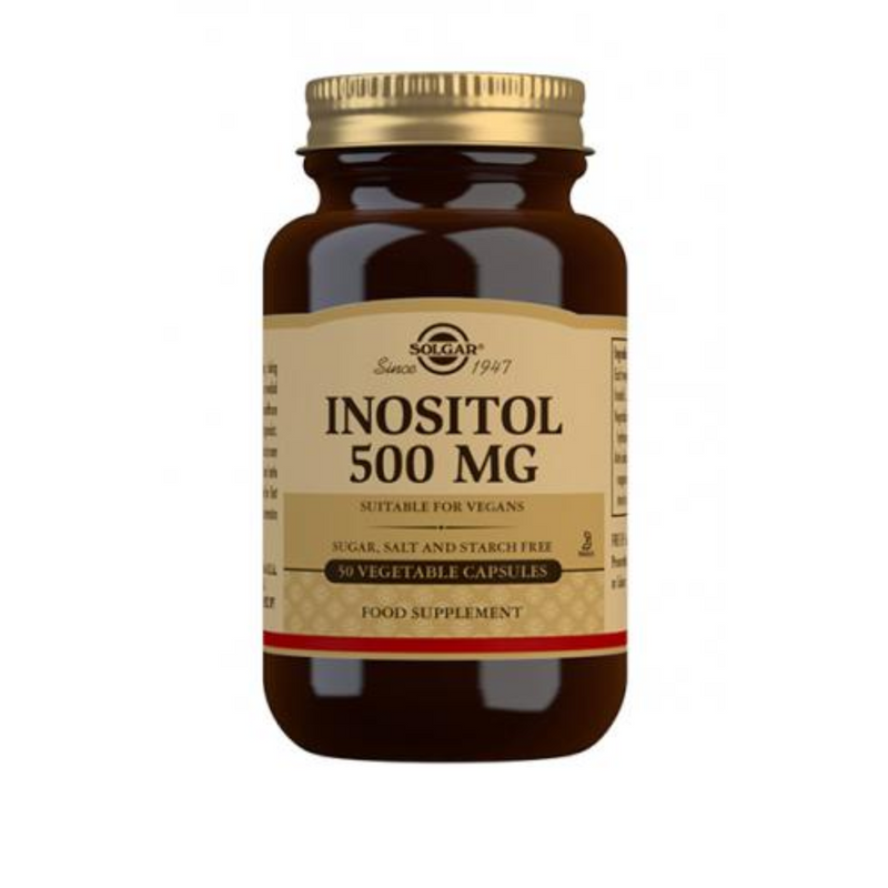 Inositol 500mg, 50 kaps.-B-vitamiini-Solgar-Aminopörssi