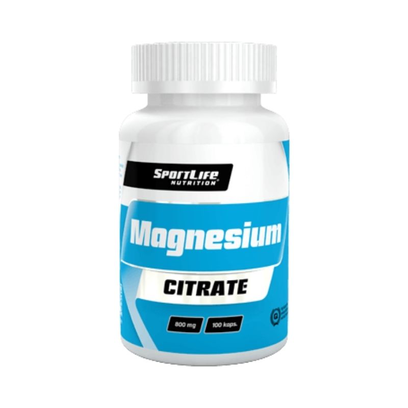 Magnesium Citrate 100 kaps.-Magnesium-SportLife Nutrition-Aminopörssi