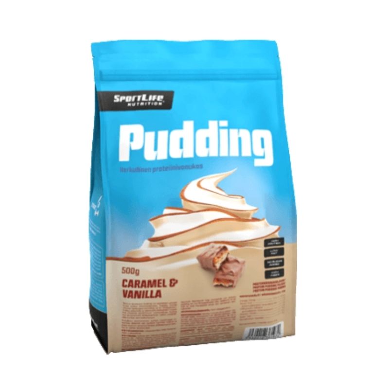 Sportlife Pudding, 500 g-Proteiinivanukas-SportLife Nutrition-Caramel & Vanilla-Aminopörssi