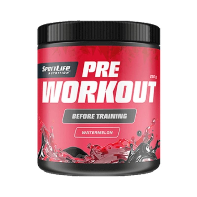 Pre Workout, 250 g-Pre-Workout-SportLife Nutrition-Watermelon-Aminopörssi