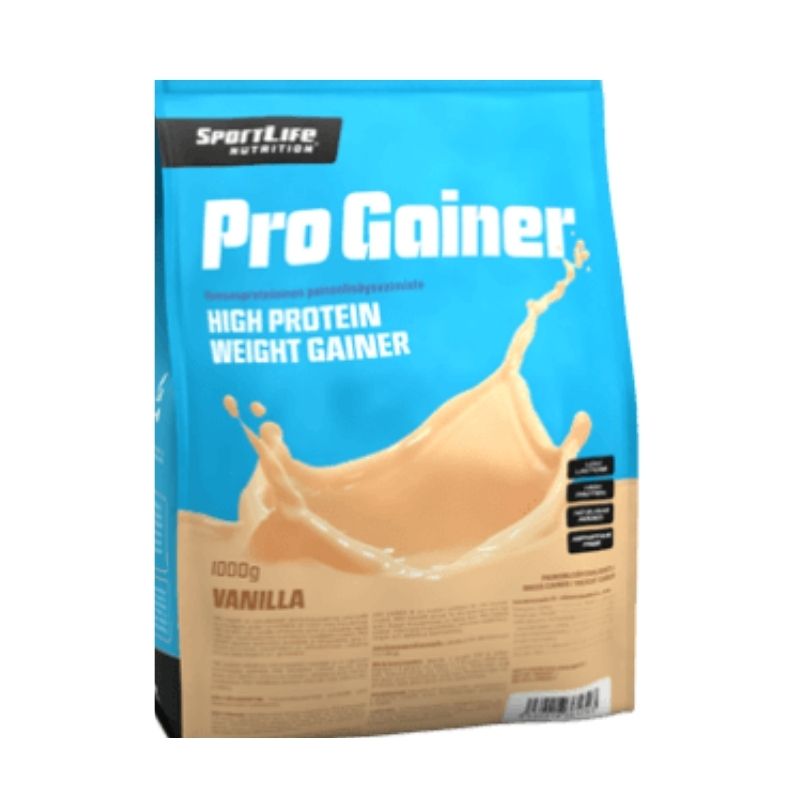 ProGainer, 1 kg-Massanlisäys-SportLife Nutrition-Vanilja-Aminopörssi
