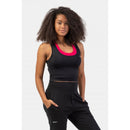 Sporty Slim-Fit Crop Tank Top 422 black-Naisten lyhythihaiset ja topit-Nebbia-XS-Aminopörssi