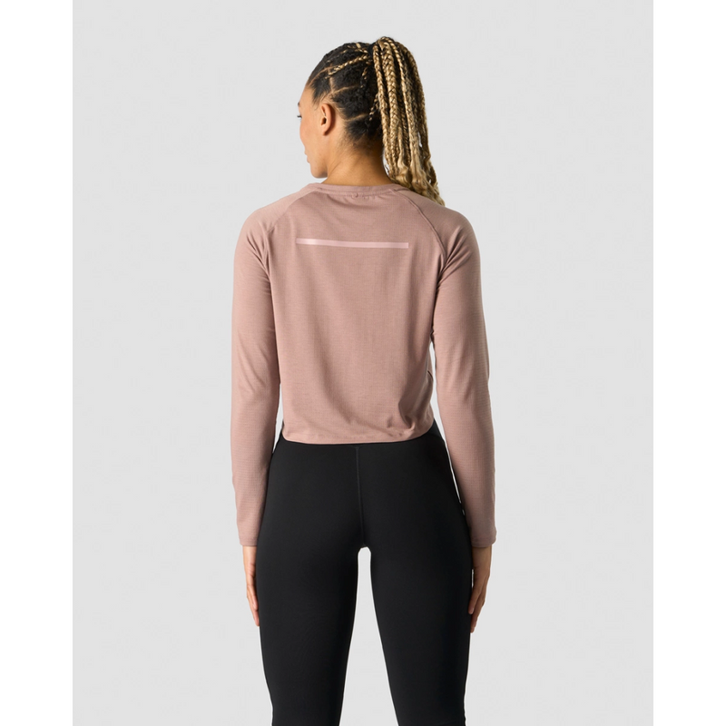 Stride Cropped Long Sleeve Wmn Mauve-Naisten lyhythihaiset ja topit-ICANIWILL-XS-Aminopörssi