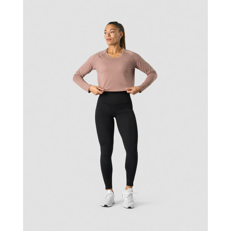 Stride Cropped Long Sleeve Wmn Mauve-Naisten lyhythihaiset ja topit-ICANIWILL-XS-Aminopörssi