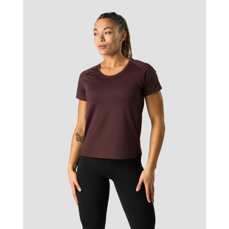 Stride T-shirt Wmn Burgundy-Naisten lyhythihaiset ja topit-ICANIWILL-XS-Aminopörssi