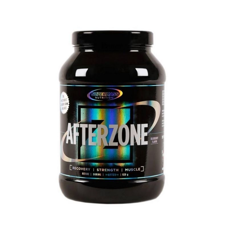 Afterzone, 920 g-Palautusjuoma-Supermass Nutrition-Blueberry-Aminopörssi