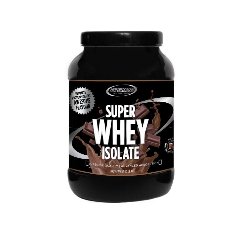 Super Whey Isolate, 1.3 kg-Heraproteiini-isolaatti-Supermass Nutrition-Chocolate Milkshake-Aminopörssi
