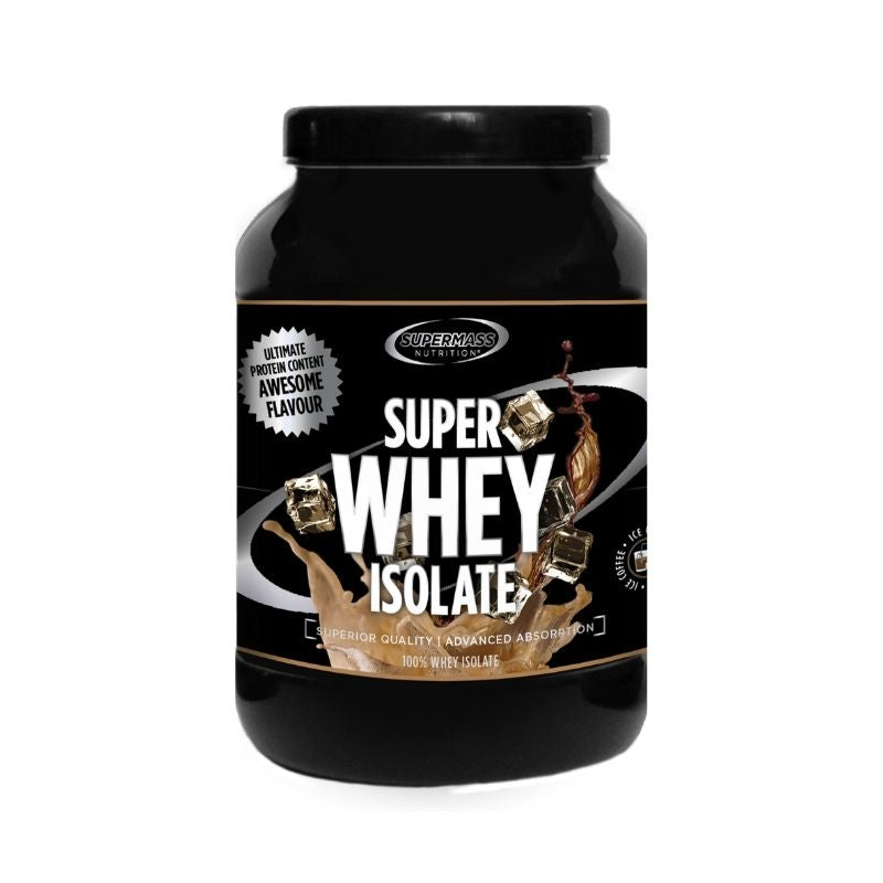 Super Whey Isolate, 1.3 kg-Heraproteiini-isolaatti-Supermass Nutrition-Ice Coffee-Aminopörssi
