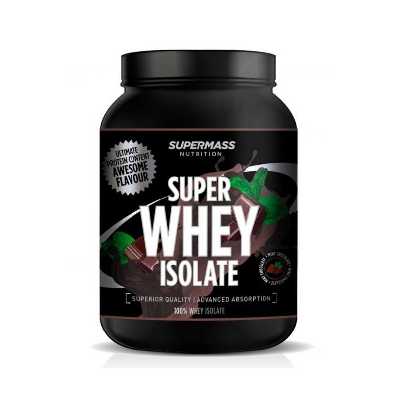 Super Whey Isolate, 1.3 kg-Heraproteiini-isolaatti-Supermass Nutrition-Mint Chocolate-Aminopörssi