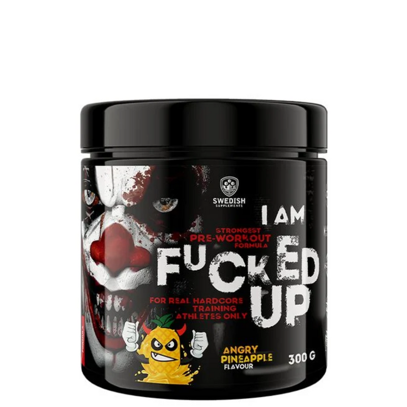 F-cked Up Joker Edition, 300 g-Pre-Workout-Swedish Supplements-Angry Pineapple-Aminopörssi