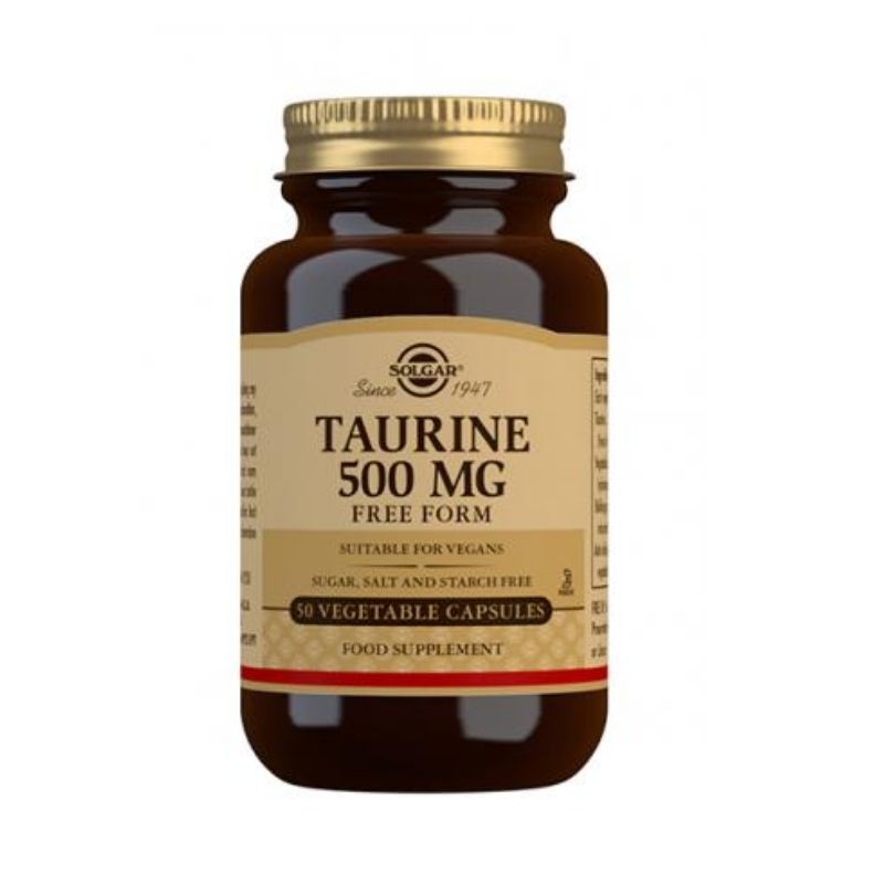 Taurine 500 mg, 50 vegekaps.-Tauriini-Solgar-Aminopörssi