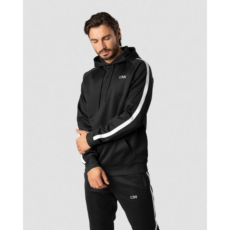 Track Hoodie Black Men-Miesten huppari-ICANIWILL-S-Aminopörssi