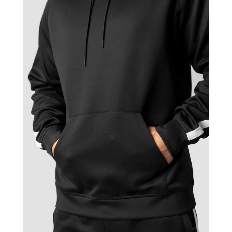 Track Hoodie Black Men-Miesten huppari-ICANIWILL-S-Aminopörssi