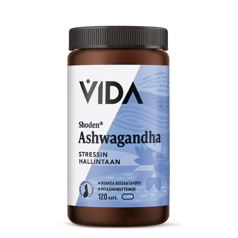 Ashwagandha, 120 kaps.-Ashwaganda-Vida-Aminopörssi