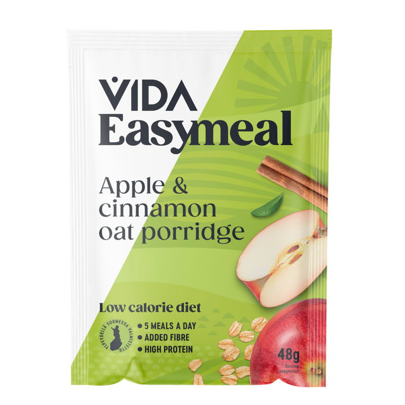 EasyMeal Laatikko, 15 kpl-Ateriankorvike-LEADER Foods-Apple Cinnamon Oat Porridge-Aminopörssi