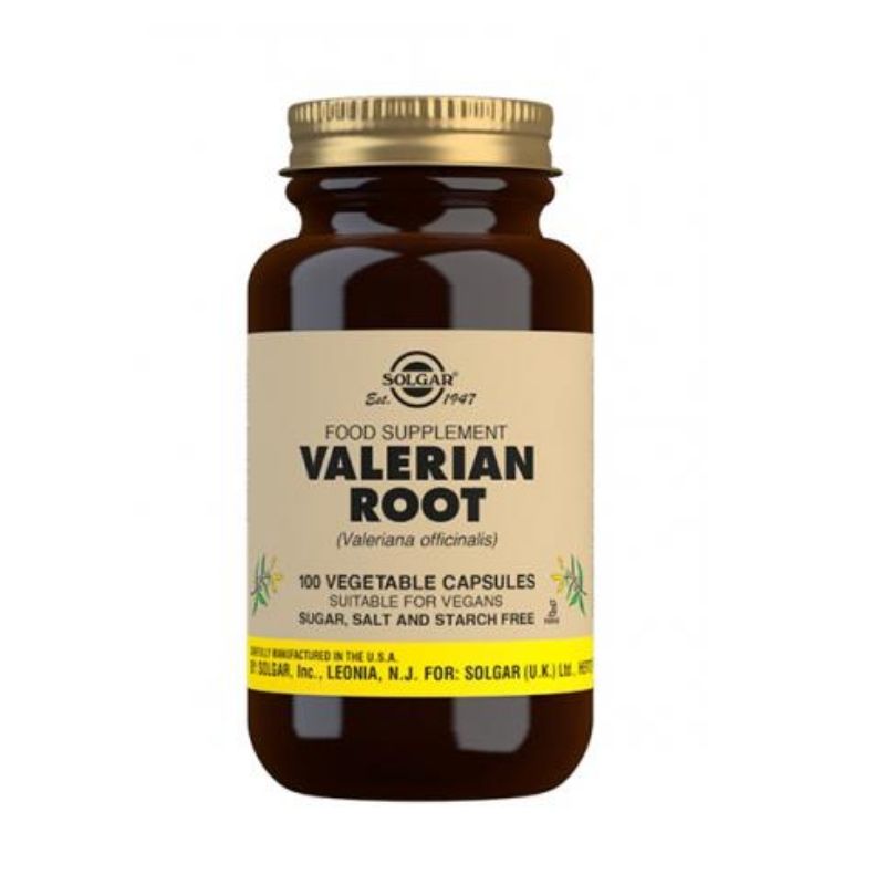 Valerian Root, 100 vegekaps.-Yrttivalmiste-Solgar-Aminopörssi
