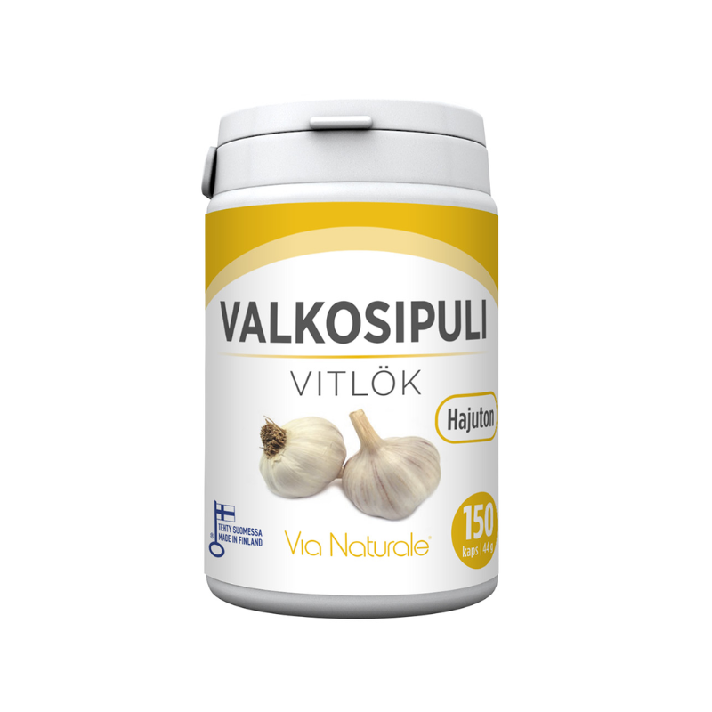 Valkosipuli, 150 kaps.-Vastustuskyky-Via Naturale-Aminopörssi