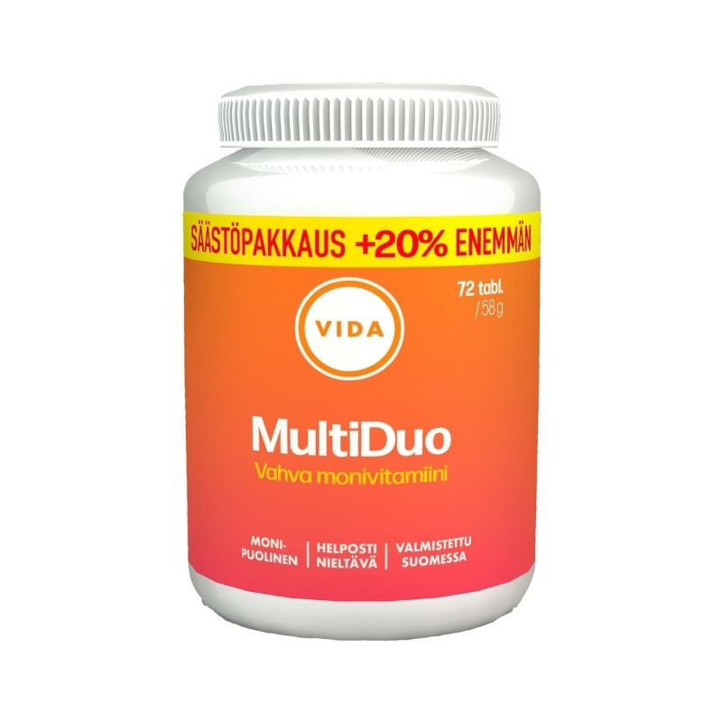 MultiDuo Säästöpakkaus, 72 tabl.-Monivitamiini-Vida-Aminopörssi